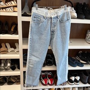 Mango Classic Blue Straight Jeans